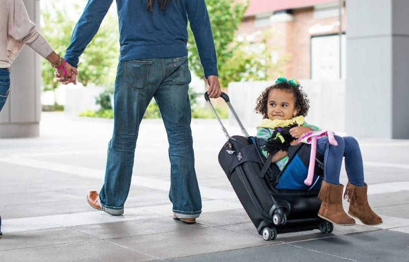 Lugabug Travel Seat Child Carrier for Luggage (Black/Grey)